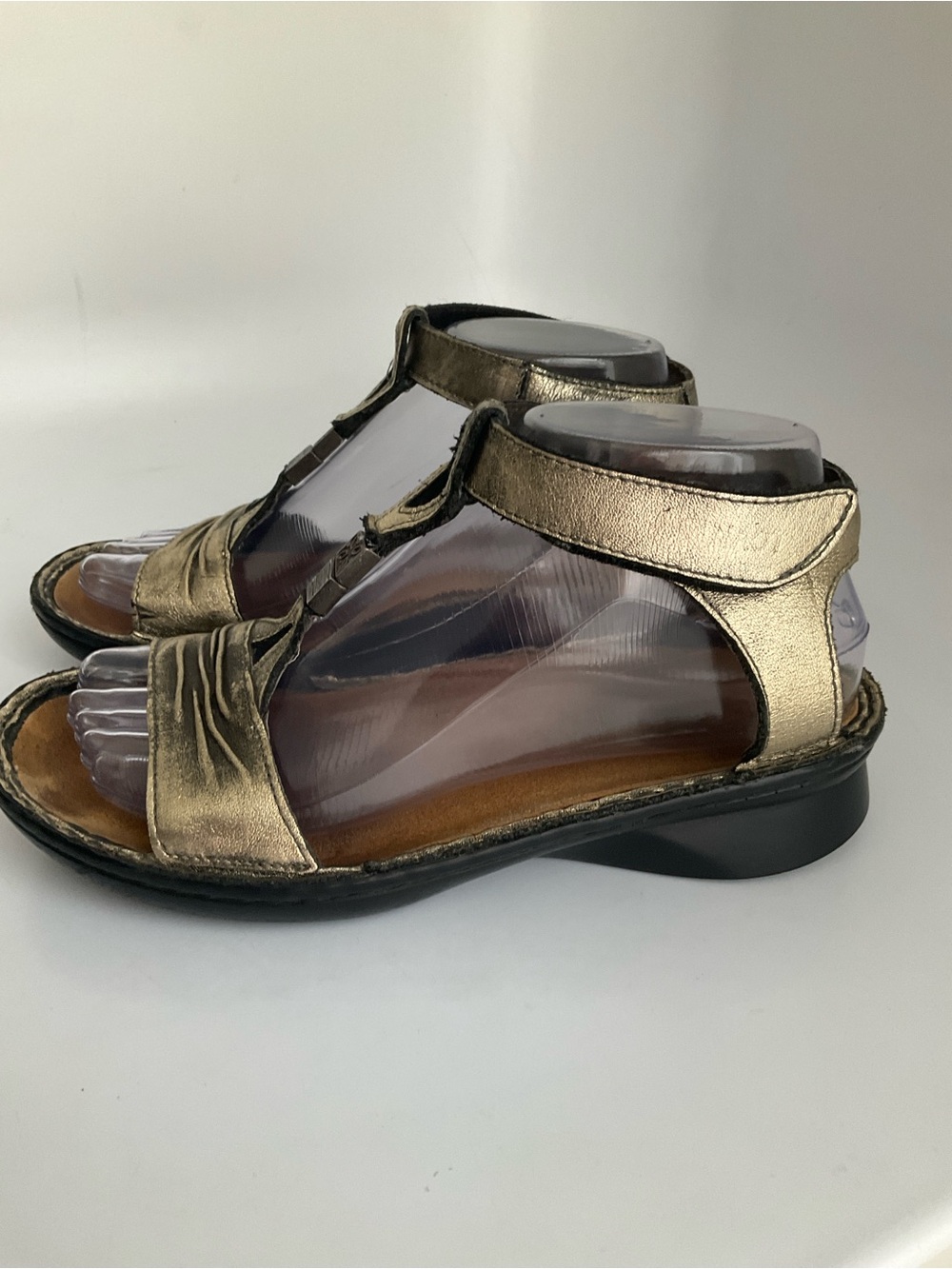 Naot Cymbal Metallic Bronze Leather Gladiator Comfort Sandals 37 - Picture 5 of 12